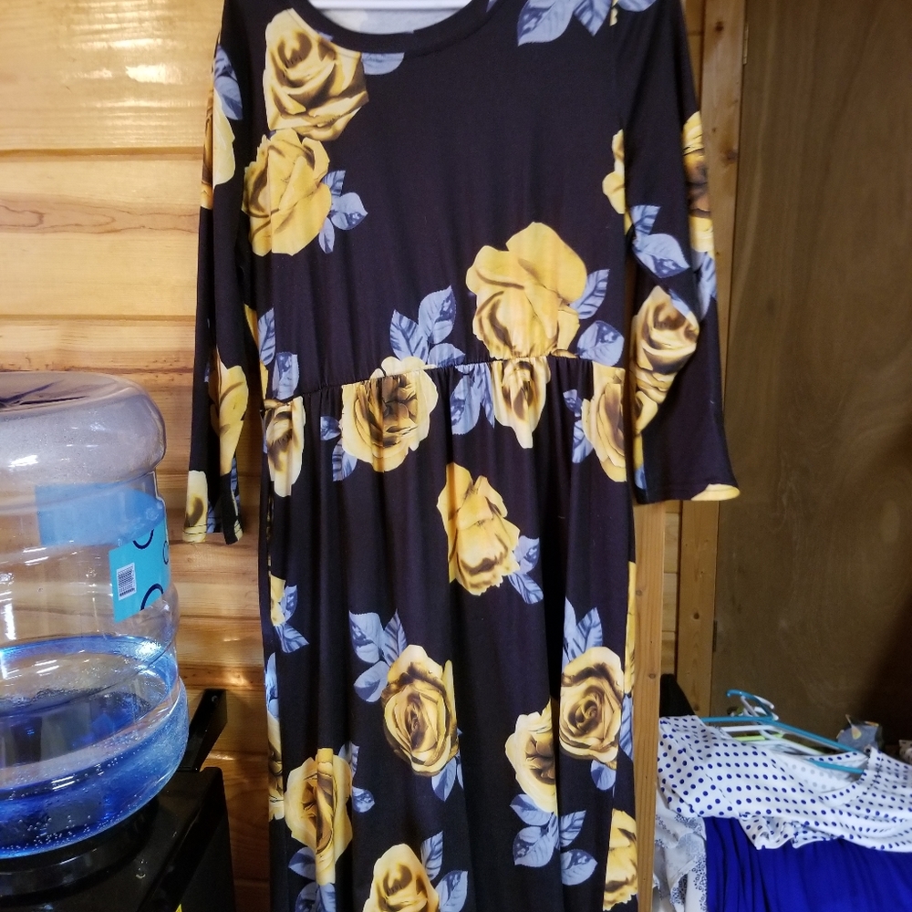 Long sleeve maxi dress
